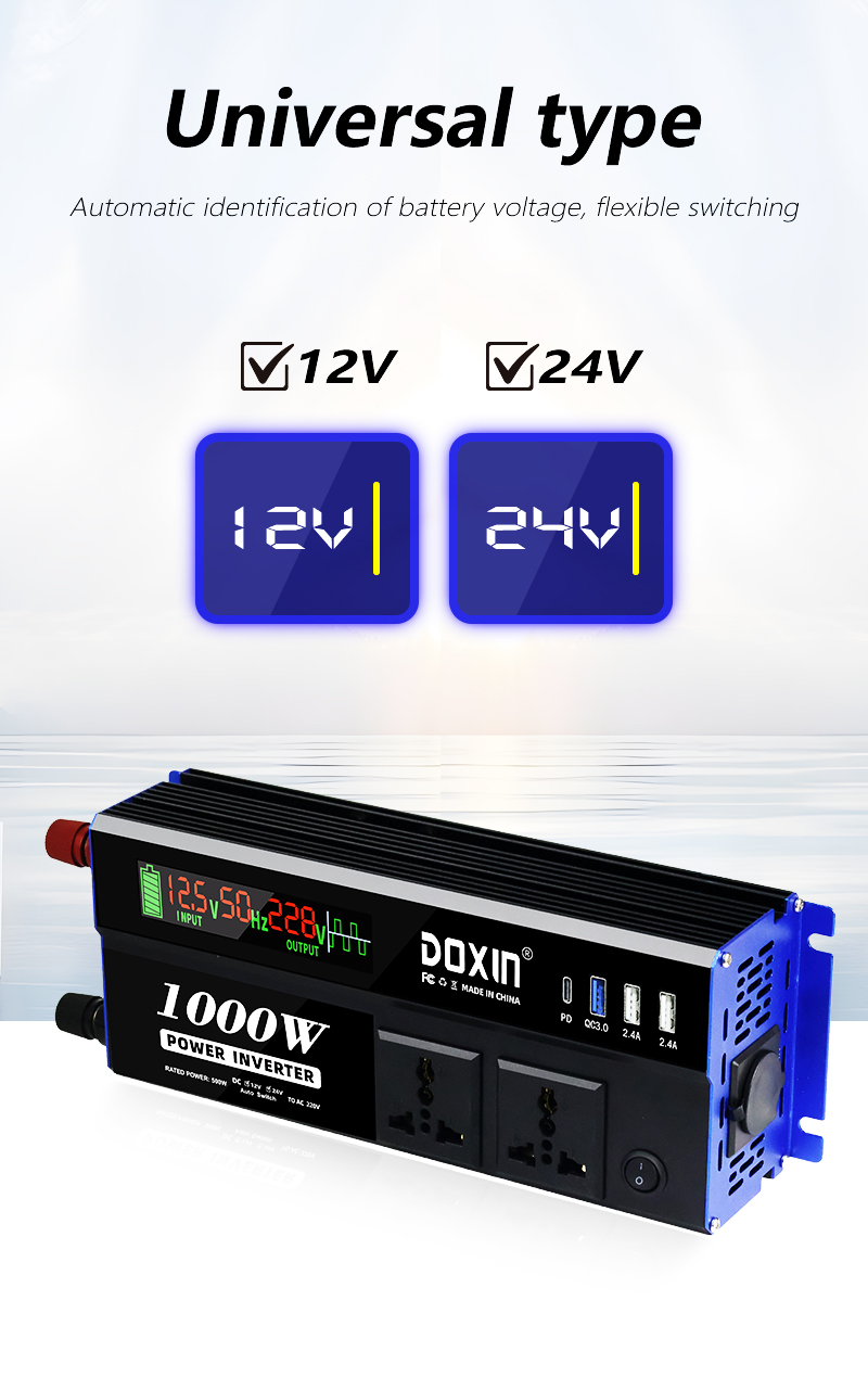 DC 12v/24v Auto to AC 220v Power Inverter