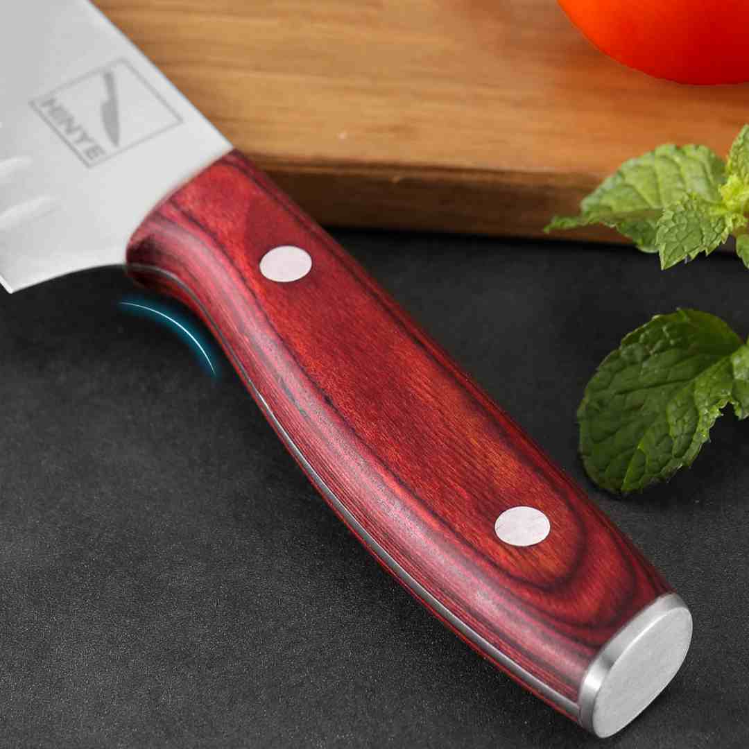 HINYE-8" CHEF'S KNIFE VG10 STEEL RED MAHOGANY HANDLE