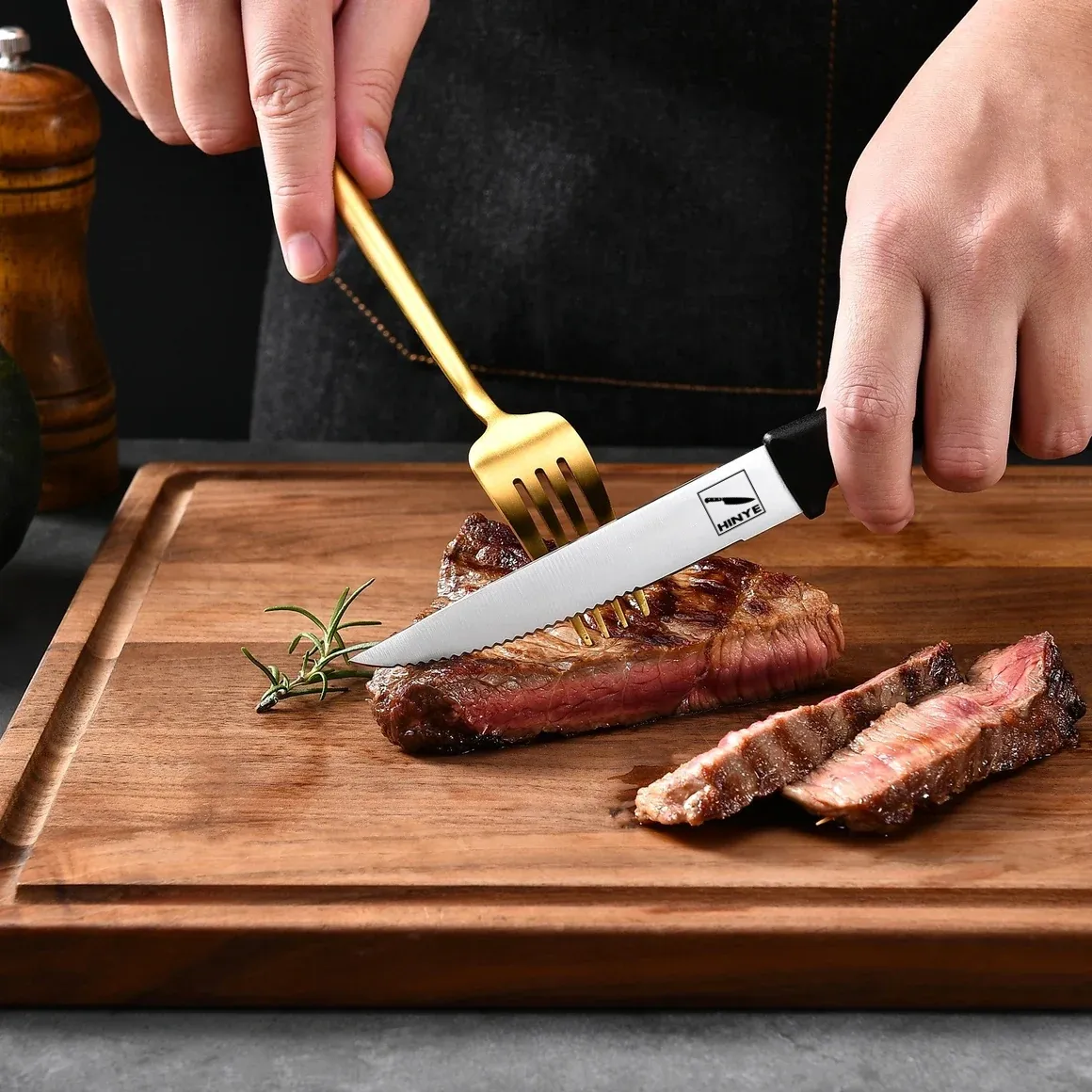 Hinye-Acciaio 6 Piece Steak Knives Set