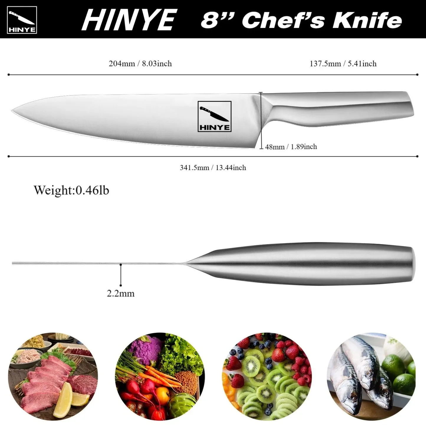 Hinye-Contour 8" Chef