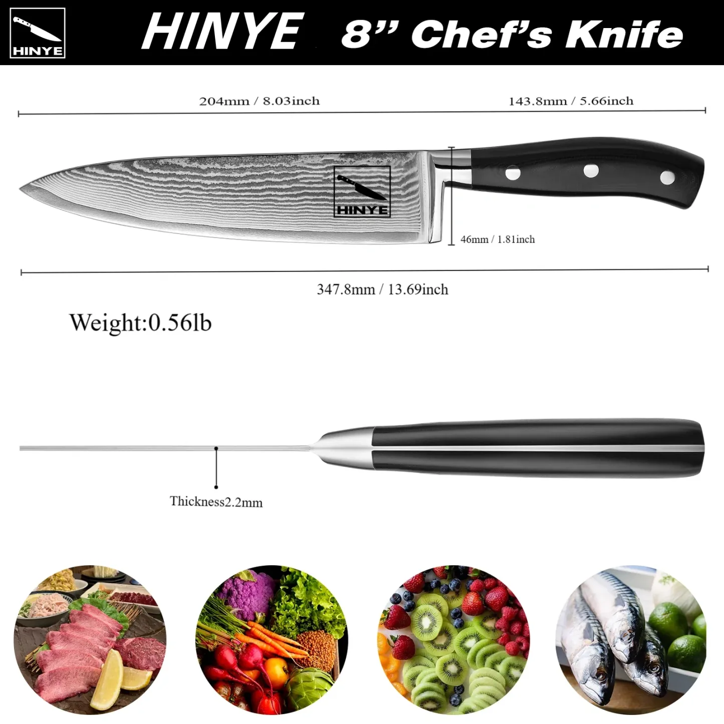 Hinye-Argos 8" Chef