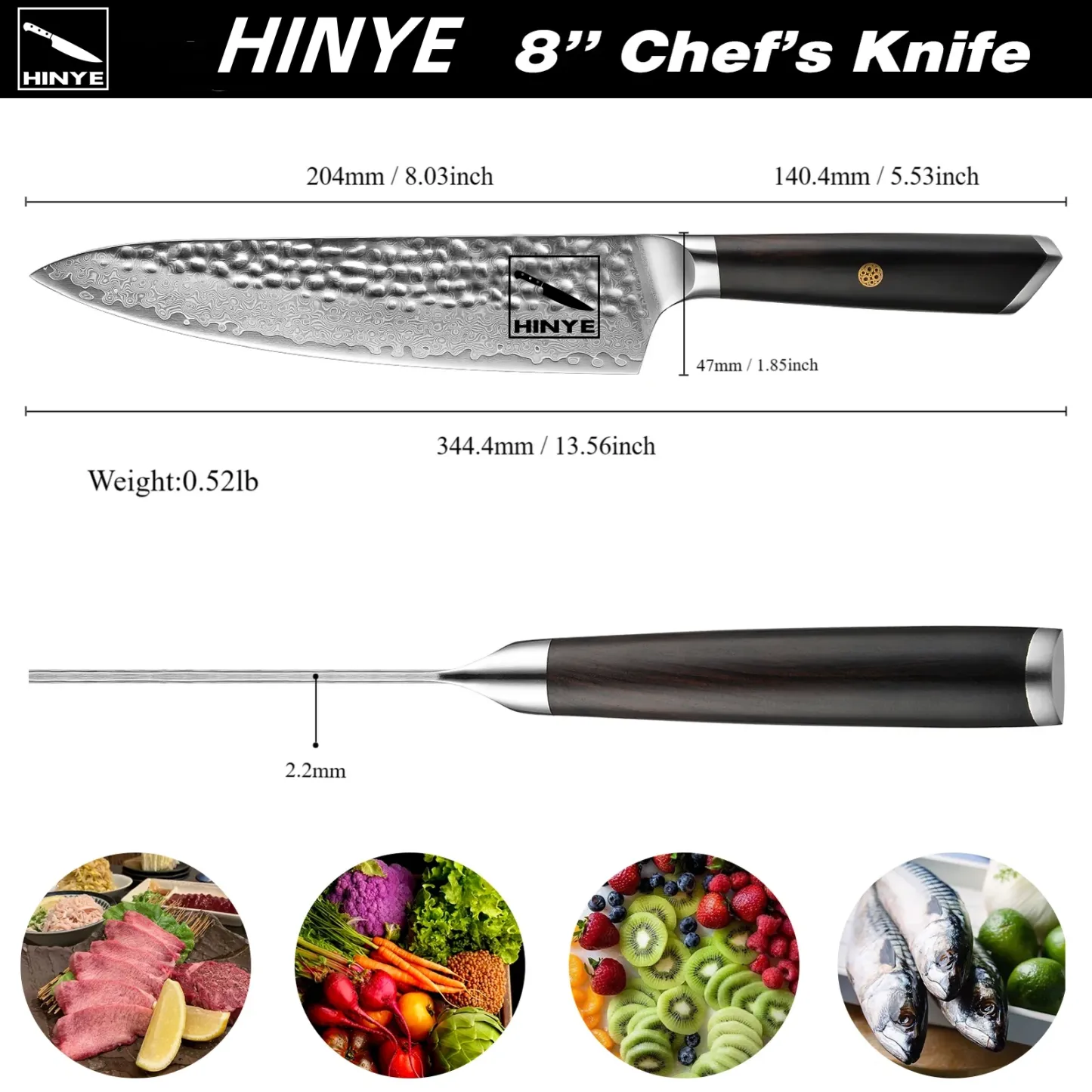 Hinye-Spada 8" Chef