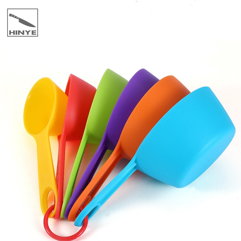 Hinye-Colorful Plastic Measuring Spoons Flour Measuring Cup Seasoning 