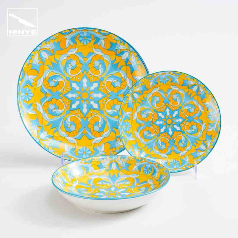 Hinye-Bohemian printed ceramic home tableware