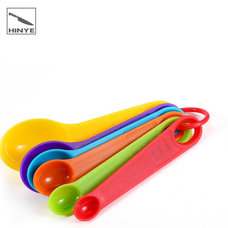 Hinye-Colorful Plastic Measuring Spoons Flour Measuring Cup Seasoning 