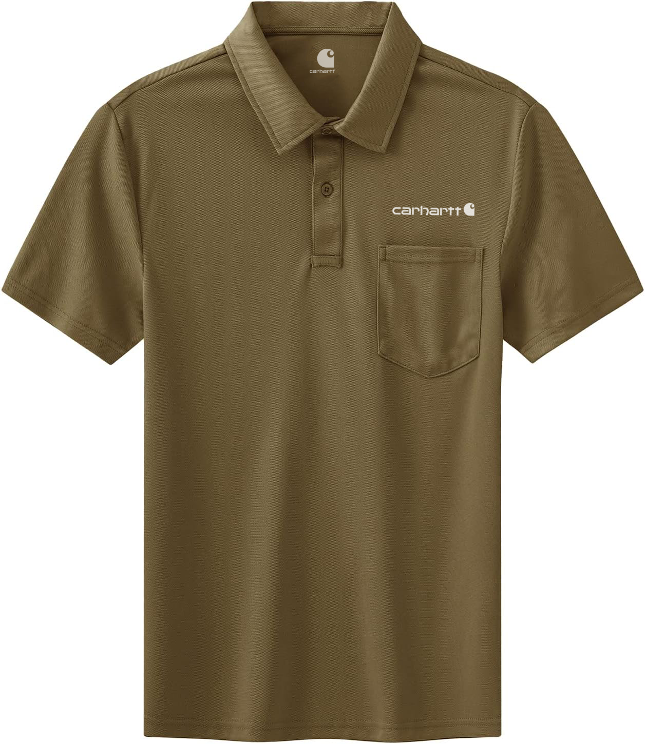 Carhkhjgartt Men's Quick Dry Short Sleeve Polo Shirt with Pockets