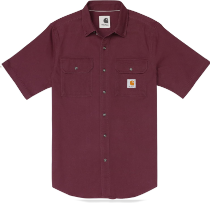Carhkhjgartt Men's Short Sleeve Button Down Shirt