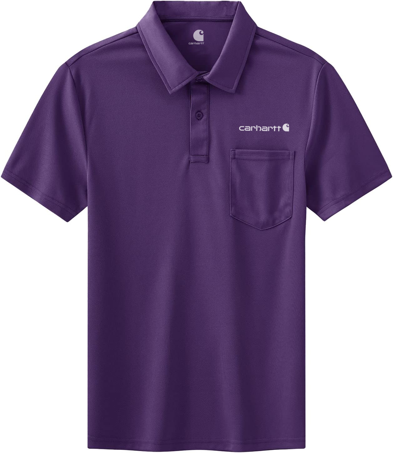 Carhkhjgartt Men's Quick Dry Short Sleeve Polo Shirt with Pockets