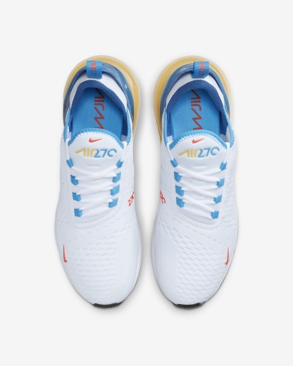 Nikhjgke Air Max 270 Shoes Industrial Blue White Orange Shoes