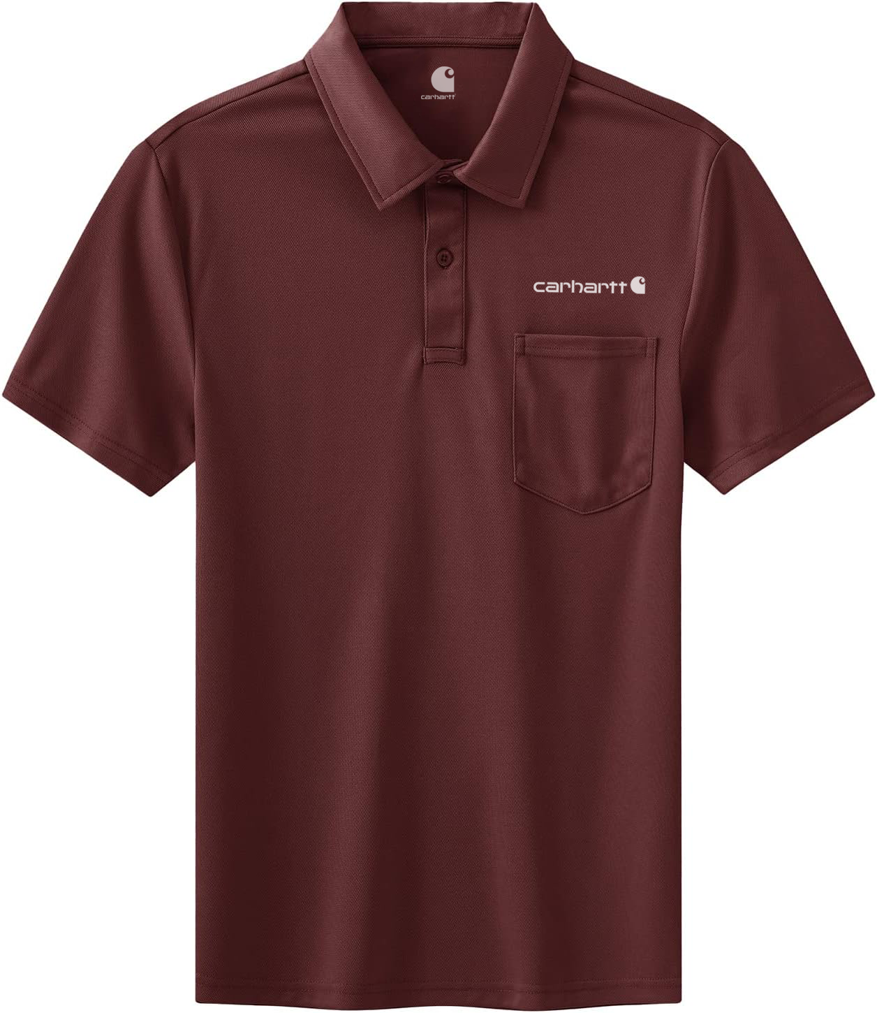 Carhkhjgartt Men's Quick Dry Short Sleeve Polo Shirt with Pockets