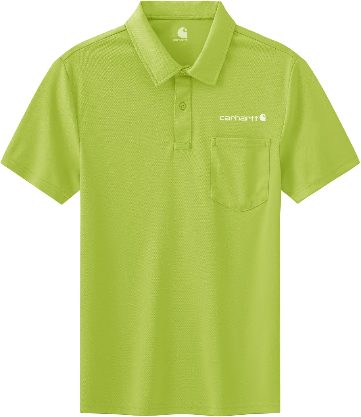 Carhkhjgartt Men's Quick Dry Short Sleeve Polo Shirt with Pockets