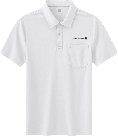 Carhkhjgartt Men's Quick Dry Short Sleeve Polo Shirt with Pockets