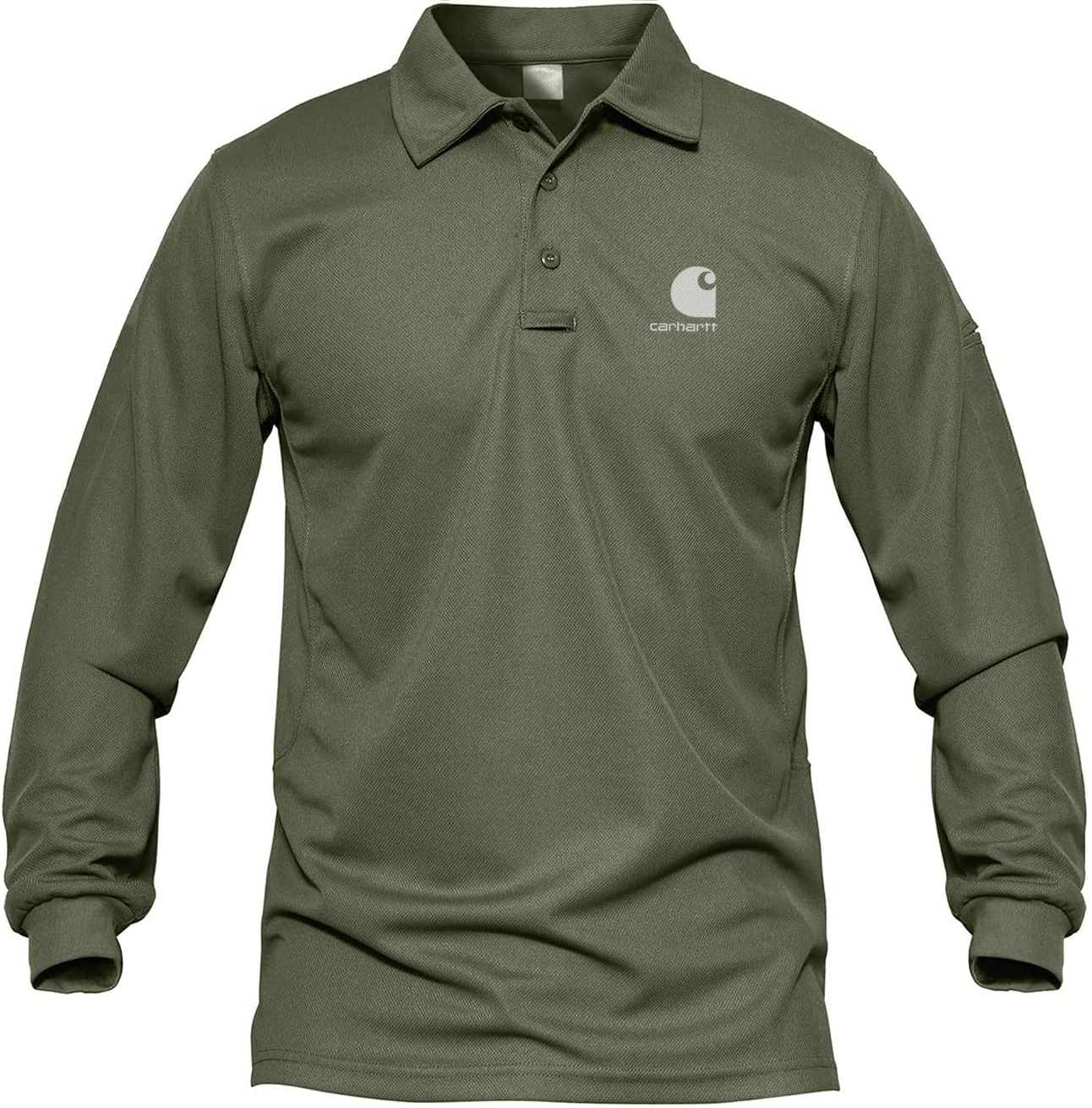 Carhkhjgartt Men's Quick Dry Long Sleeve Polo Shirt