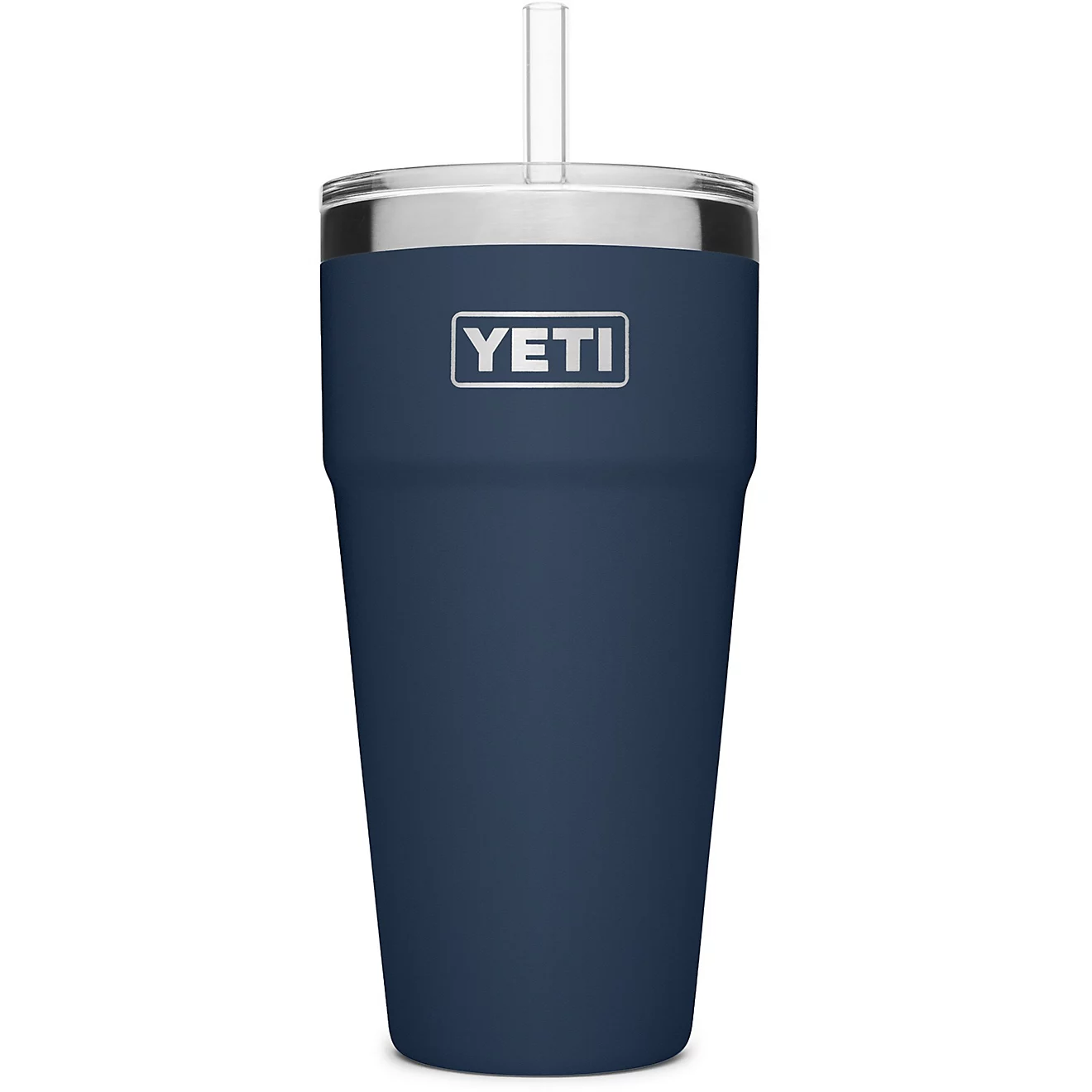 YEkhjgTI Rambler 26 oz Stackable Cup with Straw Lid