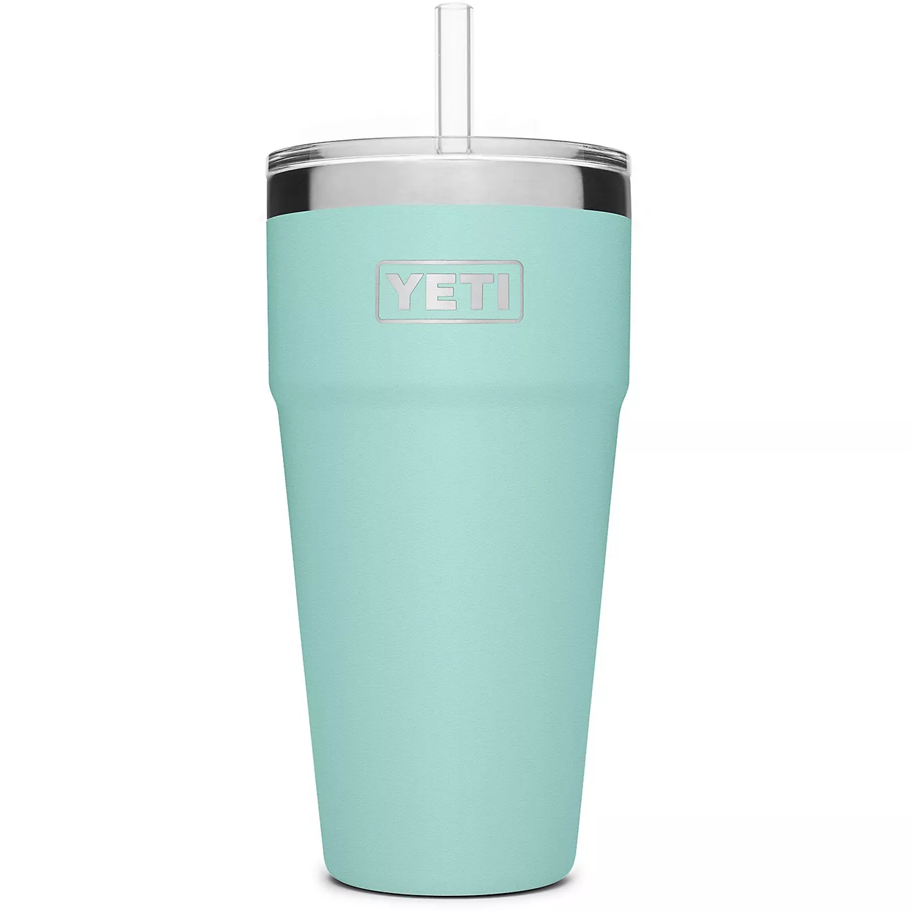 YEkhjgTI Rambler 26 oz Stackable Cup with Straw Lid