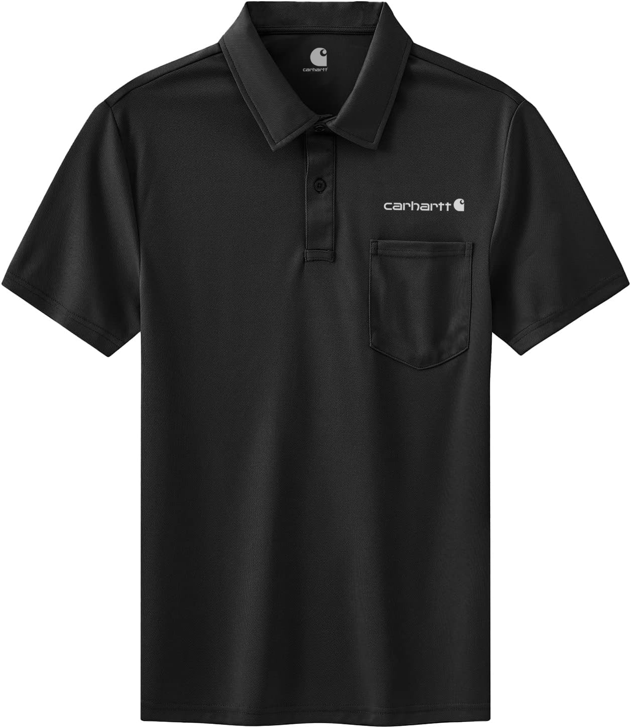 Carhkhjgartt Men's Quick Dry Short Sleeve Polo Shirt with Pockets