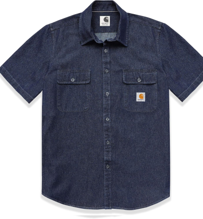 Carhkhjgartt Men's Short Sleeve Button Down Shirt