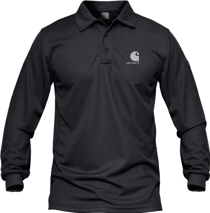 Carhkhjgartt Men's Quick Dry Long Sleeve Polo Shirt