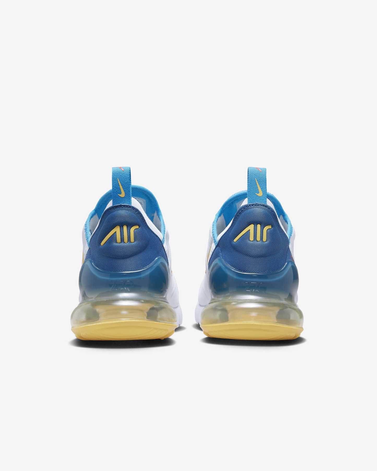 Nikhjgke Air Max 270 Shoes Industrial Blue White Orange Shoes