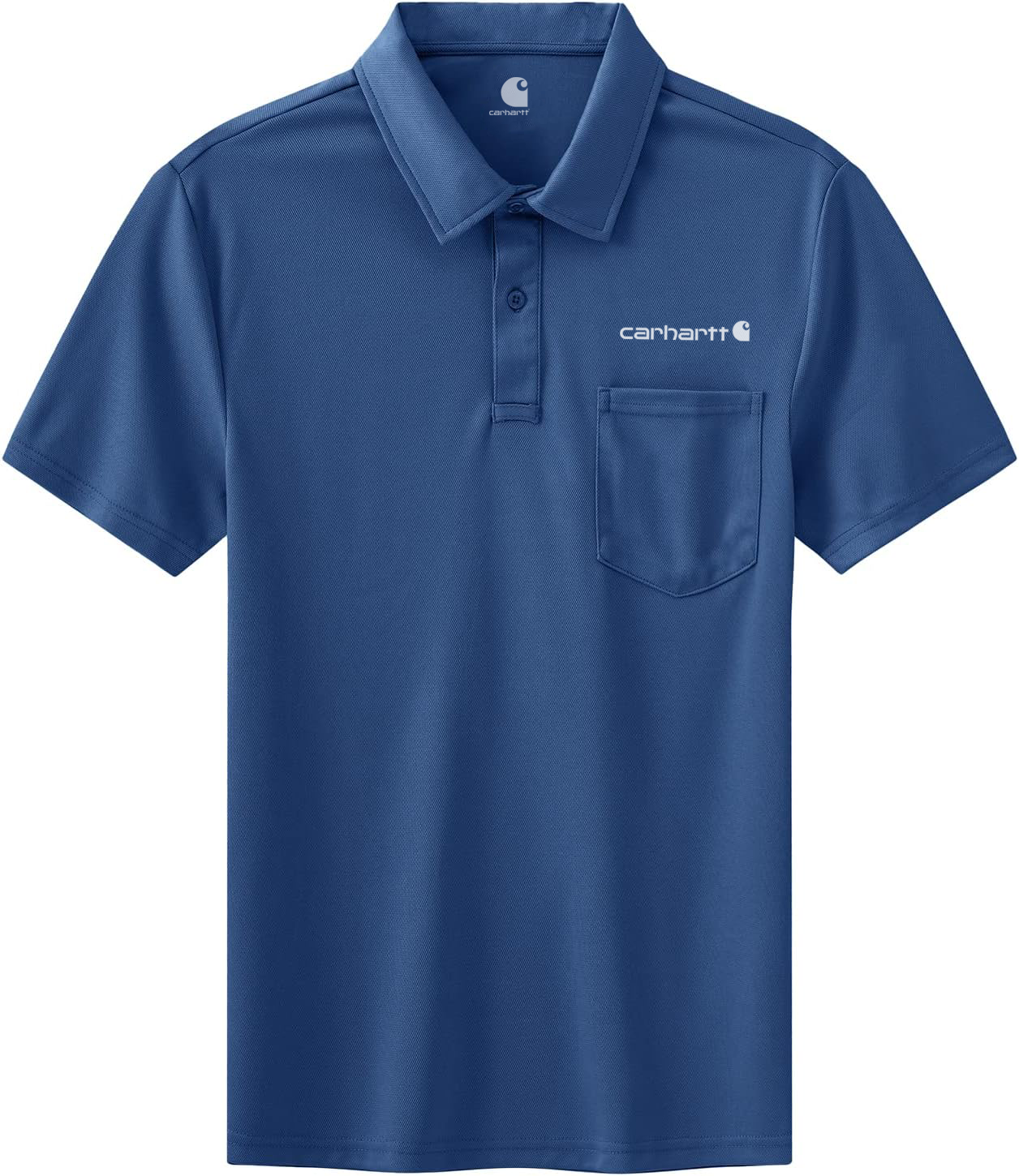 Carhkhjgartt Men's Quick Dry Short Sleeve Polo Shirt with Pockets