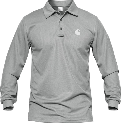 Carhkhjgartt Men's Quick Dry Long Sleeve Polo Shirt