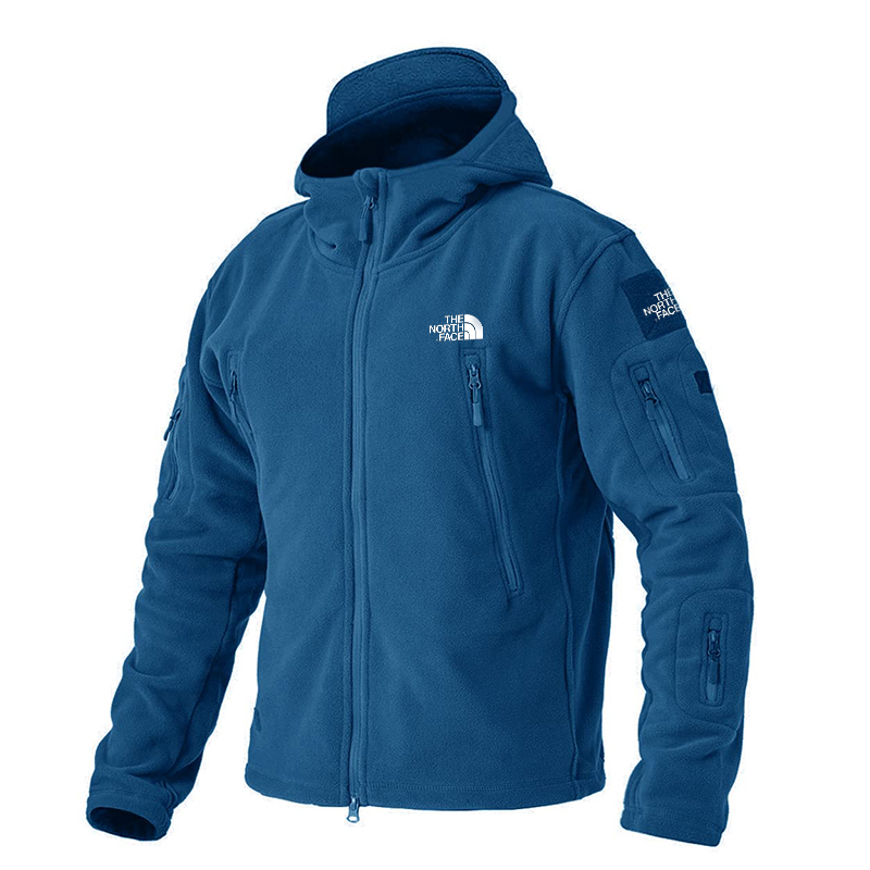 Men's Military Fleece Jackets Zip Up Hoodies Windbreakers Warm Hiking Camping Hunting Tactical Winter Coats with 6 Zip Pockets