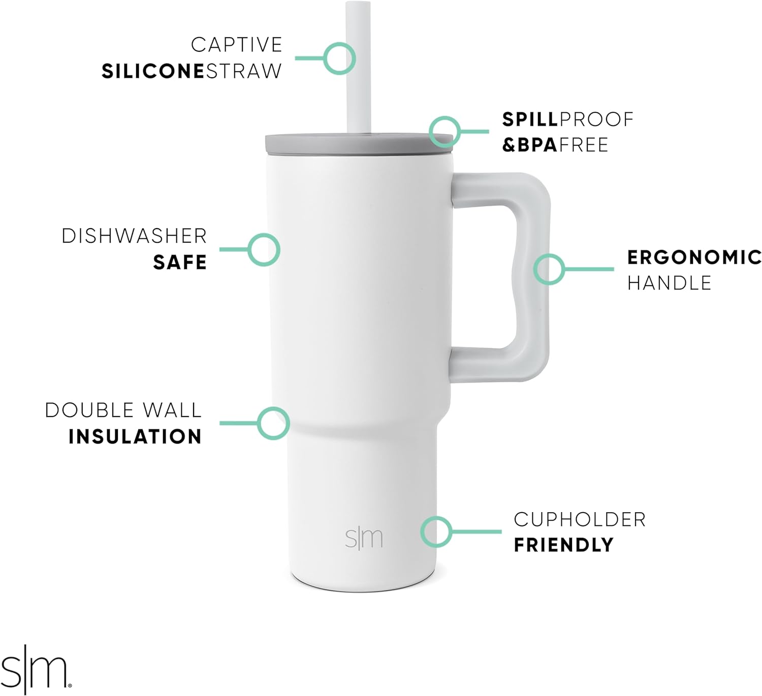 Simple Modern Kids 24 oz Tumbler with Handle and Silicone Straw Lid | Spill Proof and Leak Resistant | Reusable Stainless Steel Bottle | Gift for Kids Boys Girls | Trek Collection | 80s Mix