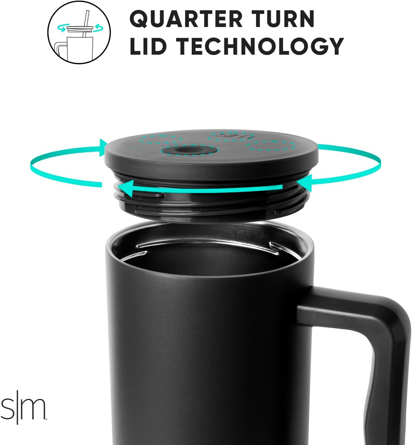 Simple Modern 40 oz Tumbler with Handle and Straw Lid | Insulated Cup Reusable Stainless Steel Water Bottle Travel Mug Cupholder Friendly | Gifts for Women Him Her | Trek Collection | Sea Glass Sage