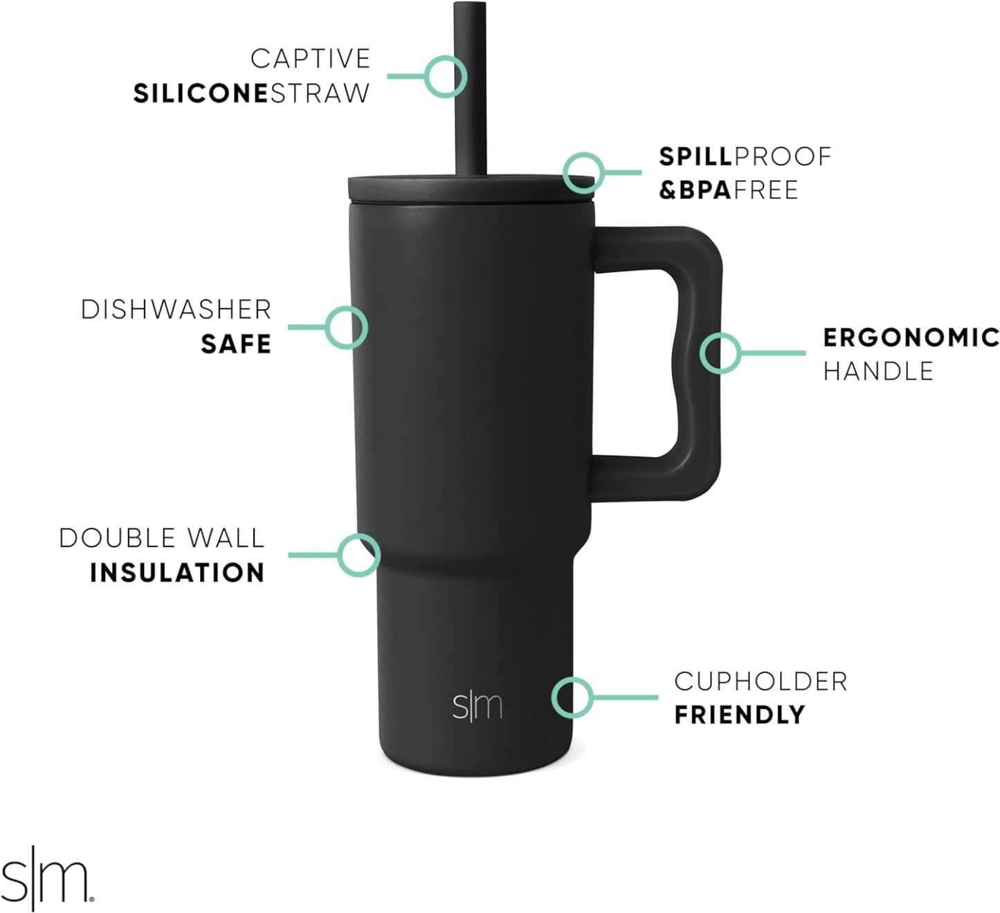 Simple Modern Kids 24 oz Tumbler with Handle and Silicone Straw Lid | Spill Proof and Leak Resistant | Reusable Stainless Steel Bottle | Gift for Kids Boys Girls | Trek Collection | 80s Mix