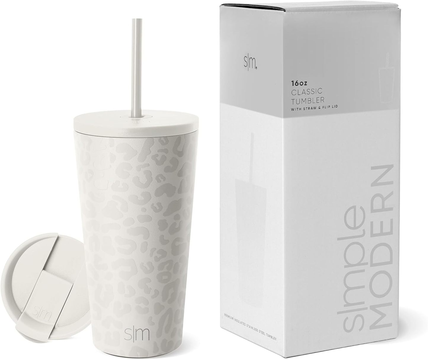 Simple Modern Insulated Tumbler with Lid and Straw | Iced Coffee Cup Reusable Stainless Steel Water Bottle Travel Mug | Gifts for Women Men Her Him | Classic Collection | 24oz | Retro Mint