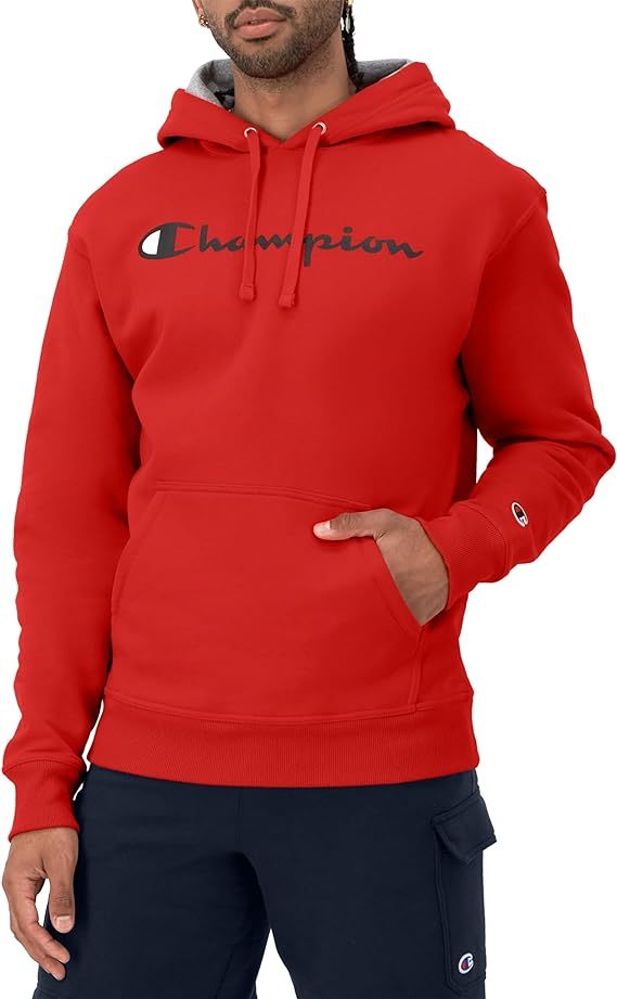 Chamkhjgpion Men's Hoodie, Powerblend, Fleece, Comfortable Sweatshirt for Men (Reg. Or Big & Tall)
