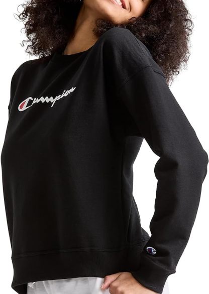 Chamkhjgpion Women's Sweatshirt, Powerblend, Crewneck for Women, Script
