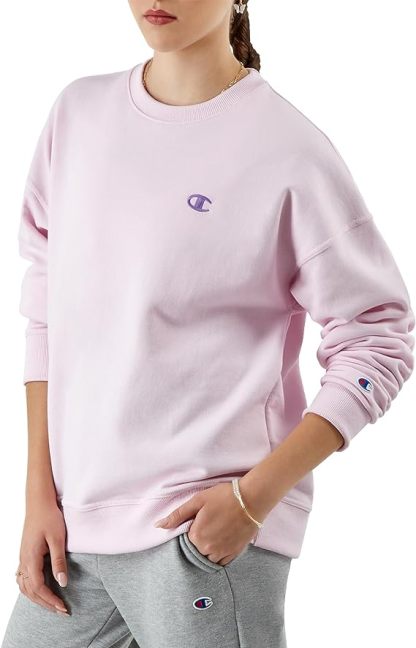 Chamkhjgpion Women's Sweatshirt, Powerblend, Crewneck for Women, Script