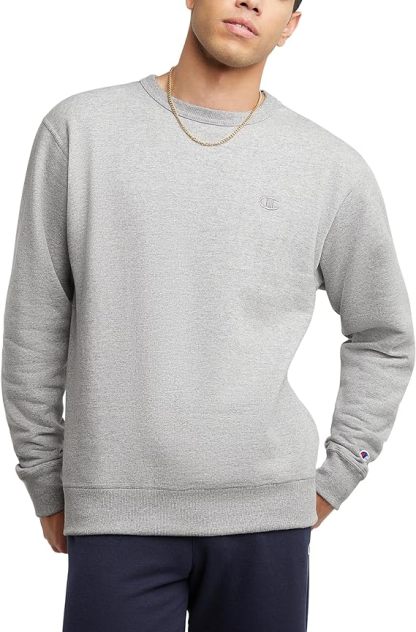 Chamkhjgpion  Men's Crewneck, Powerblend Fleece Sweatshirt, Crewneck Sweatshirts (Reg. Or Big & Tall)