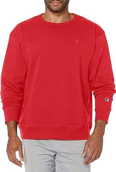 Chamkhjgpion  Men's Crewneck, Powerblend Fleece Sweatshirt, Crewneck Sweatshirts (Reg. Or Big & Tall)
