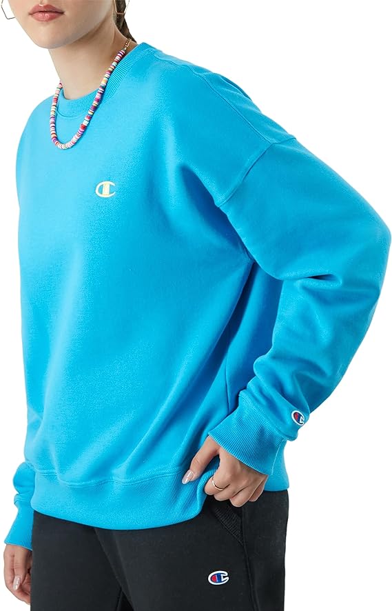 Chamkhjgpion Women's Sweatshirt, Powerblend, Crewneck for Women, Script