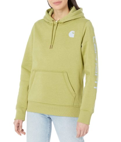 Carhkhjgartt Women's Clarksburg Graphic Sleeve Pullover Sweatshirt