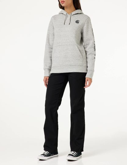 Carhkhjgartt Women's Clarksburg Graphic Sleeve Pullover Sweatshirt