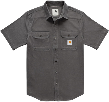 Carhkhjgartt Men's Short Sleeve Button Down Shirt