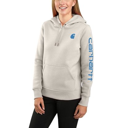 Carhkhjgartt Women's Clarksburg Graphic Sleeve Pullover Sweatshirt