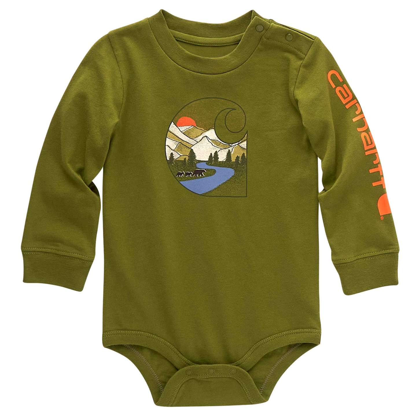 Boys' Long-Sleeve Bear "C" Bodysuit