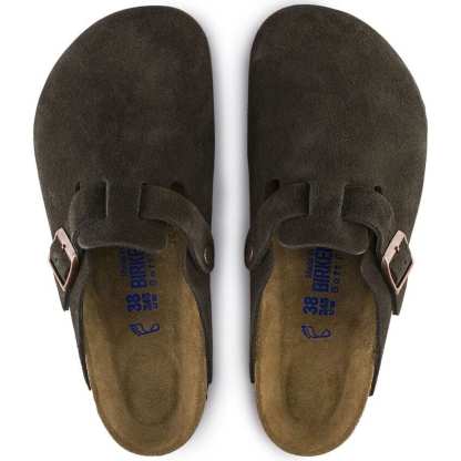 Boston Soft Footbed Suede Leather - Mocha