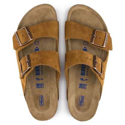Arizona Soft Footbed Suede Leather - Mink