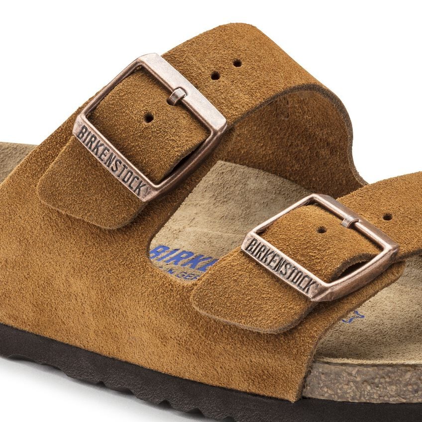 Arizona Soft Footbed Suede Leather - Mink