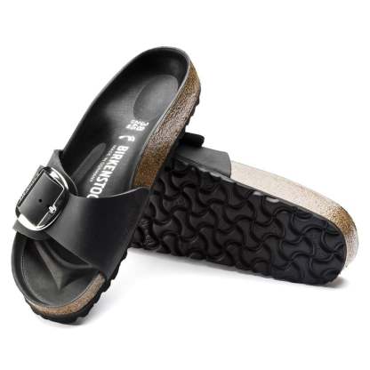 Madrid Big Buckle Oiled Leather - Black