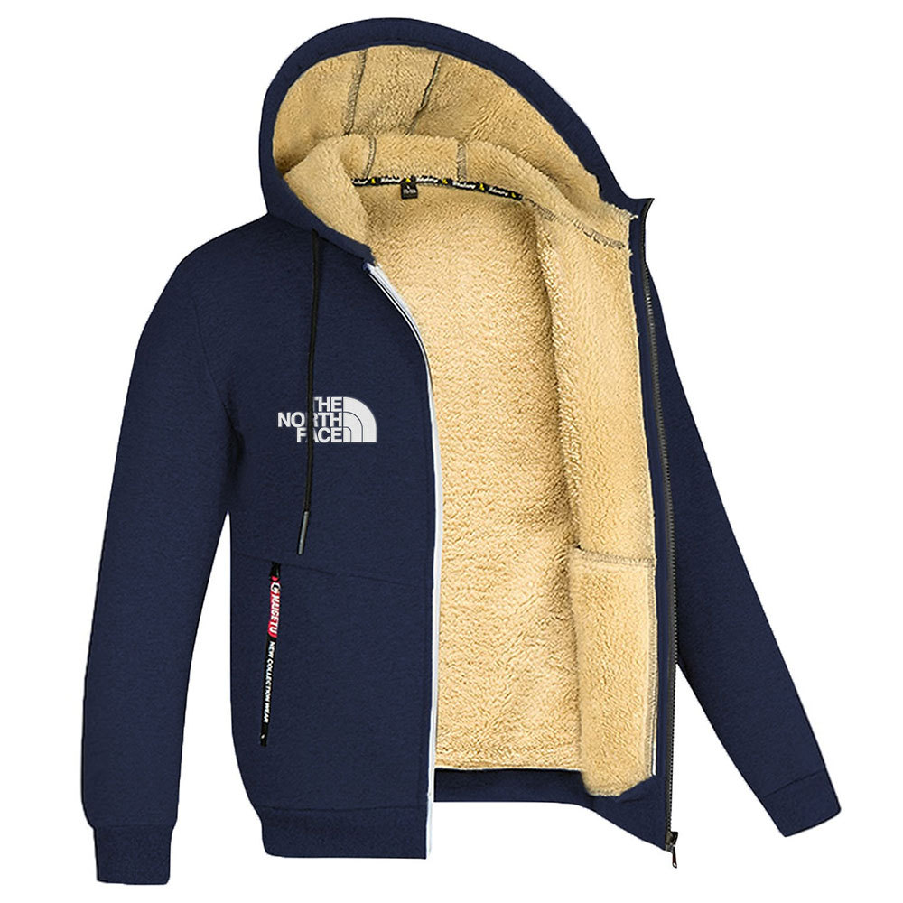 Chaqueta deportiva con capucha y cremallera para hombre