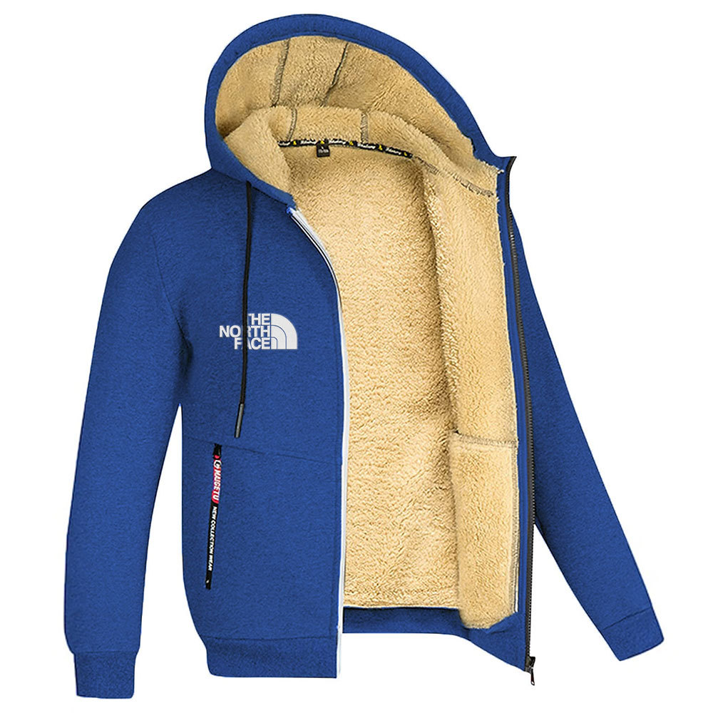 Chaqueta deportiva con capucha y cremallera para hombre