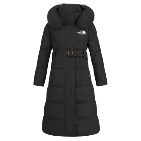 Women's winter long sewing slim -fitting tank coat, bringing artificia