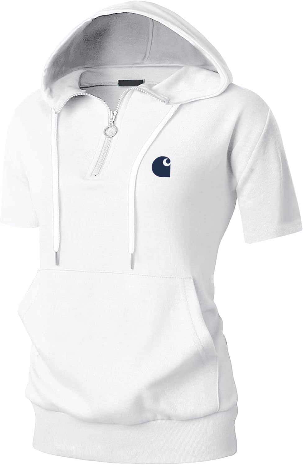 Women's Slim Fit Half Zip Hooded Sweatshirt