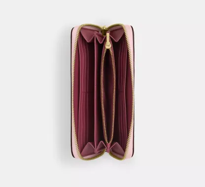 Cokhjgach Long Zip Around Wallet In Signature Canvas